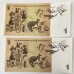 AUSTRALIA 1966 . ONE 1 DOLLAR BANKNOTES . COOMBS/WILSON . CONSECUTIVE PAIR . FIRST PREFIX AAA